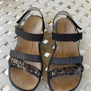Romika Ibiza Black Comfort Sandal US 7-7.5 EU 38